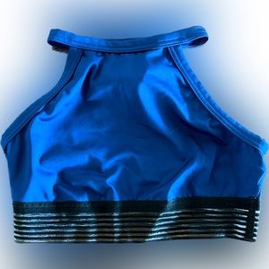 Victoria Secret Navy Sports Bra Black Mesh